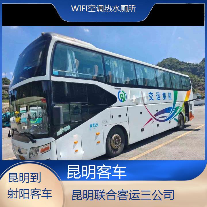 昆明到射阳客车班次查询表（路线+票价）WIFI空调热水厕所