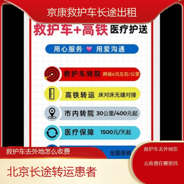 北京救护车去外地怎么收费在哪里找「长途转运患者」+2024排名一览