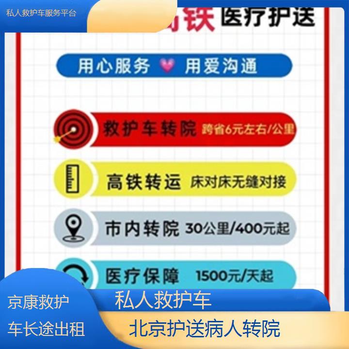 北京私人救护车服务平台「护送病人转院」+榜单一览