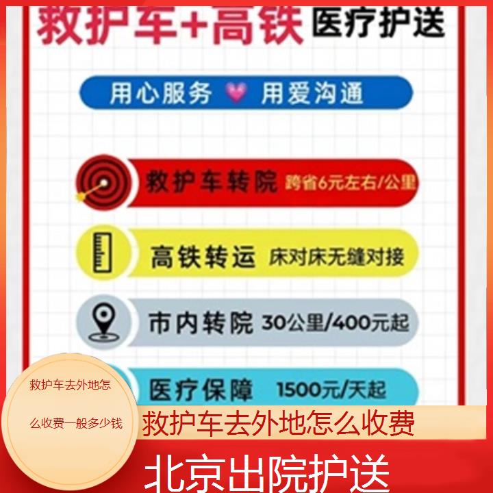 北京救护车去外地怎么收费一般多少钱「出院护送」+榜单一览