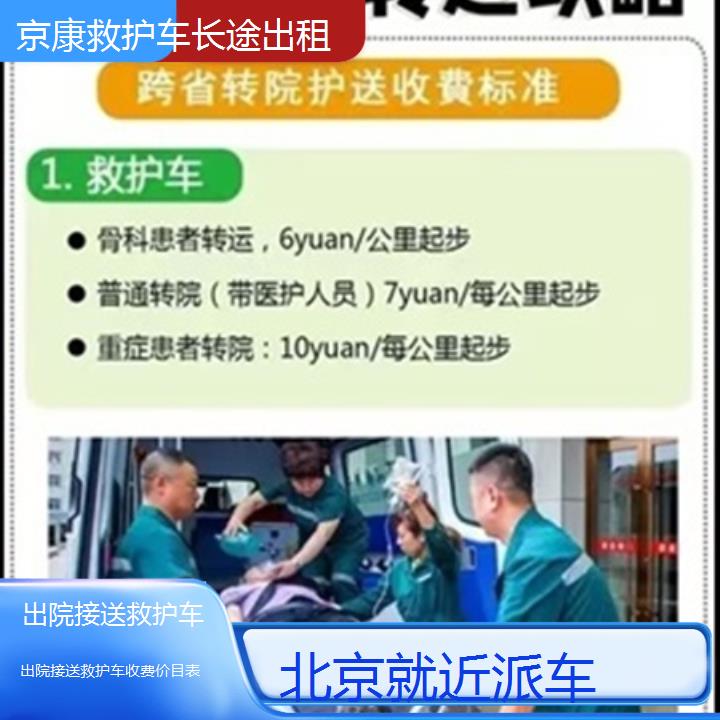 北京救护车出租:北京出院接送救护车收费价目表「就近派车」+2025排名一览