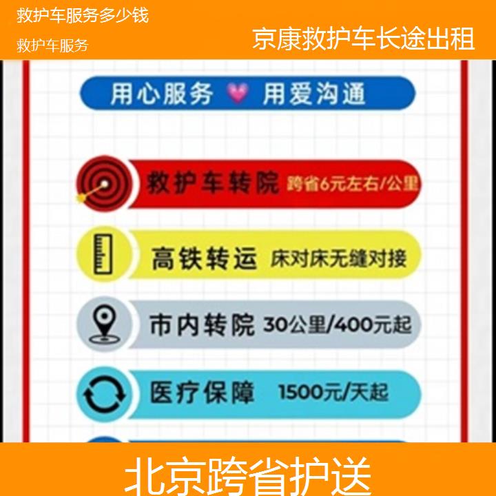 救护车出租:北京救护车服务多少钱「跨省护送」+2025排名一览