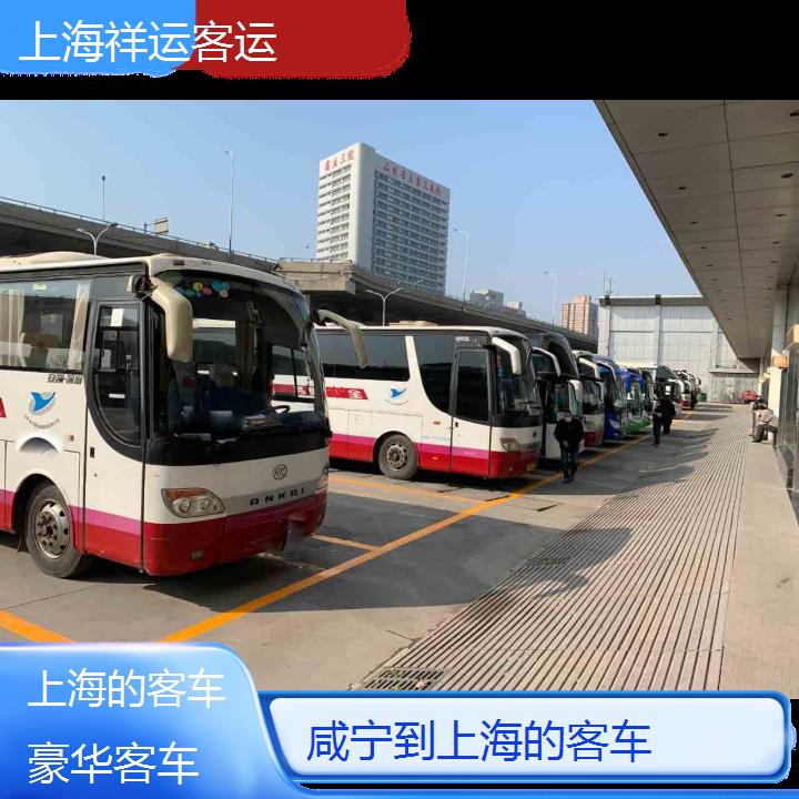 上海到咸宁的客车班次查询表<路线+票价>豪华客车