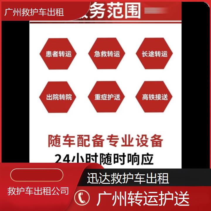 广州救护车出租公司「转运护送」+2024排名一览