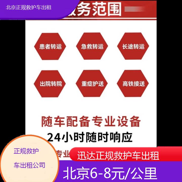 北京正规救护车出租公司「6-8元/公里」+2024排名一览