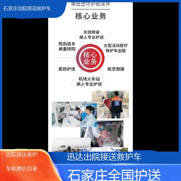 石家庄出院接送救护车收费价目表「全国护送」+2024排名一览