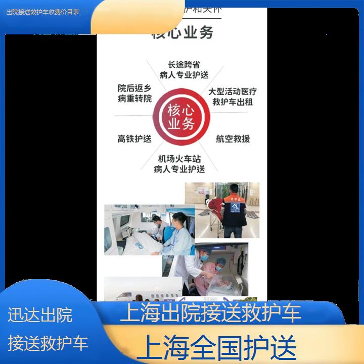 上海出院接送救护车收费价目表「全国护送」+2024排名一览