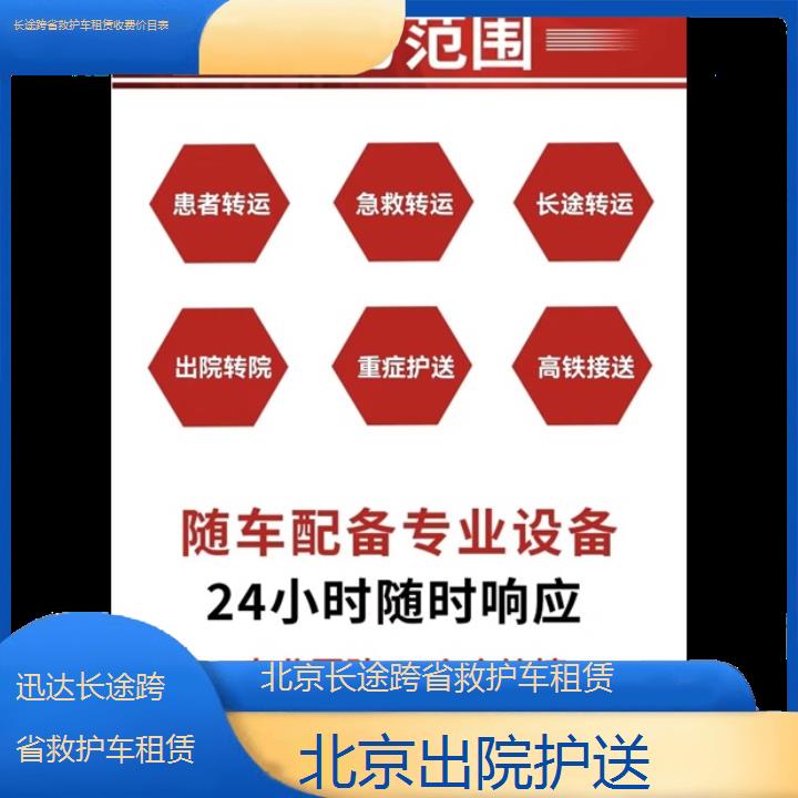 北京长途跨省救护车租赁收费价目表「出院护送」+2024排名一览