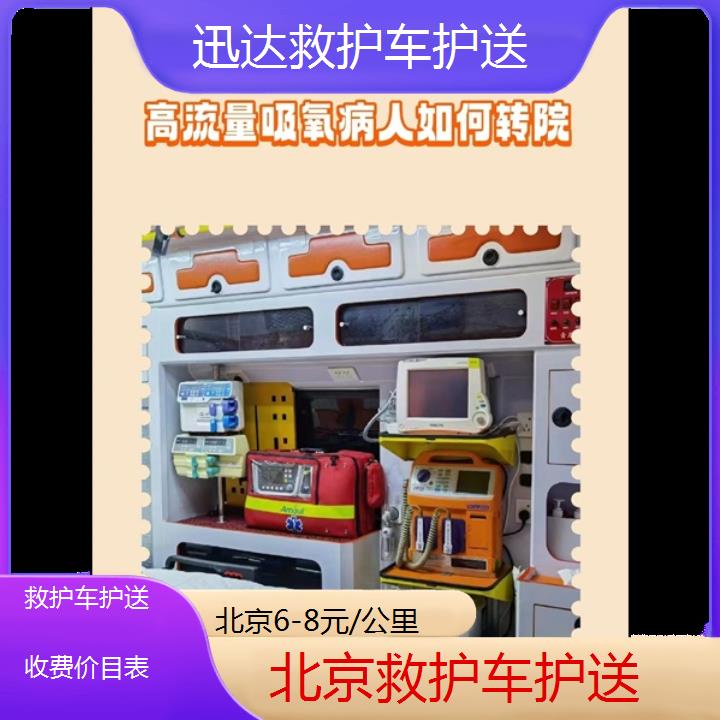 北京救护车护送收费价目表「6-8元/公里」+2024排名一览