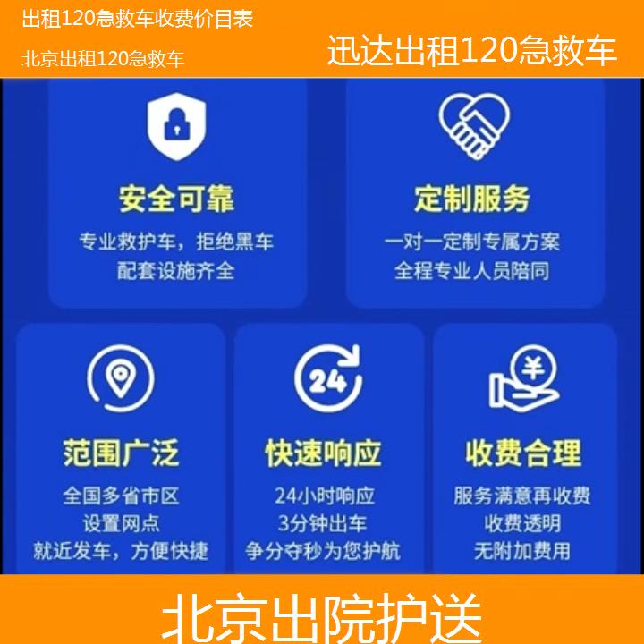 北京出租120急救车收费价目表「出院护送」+2024排名一览