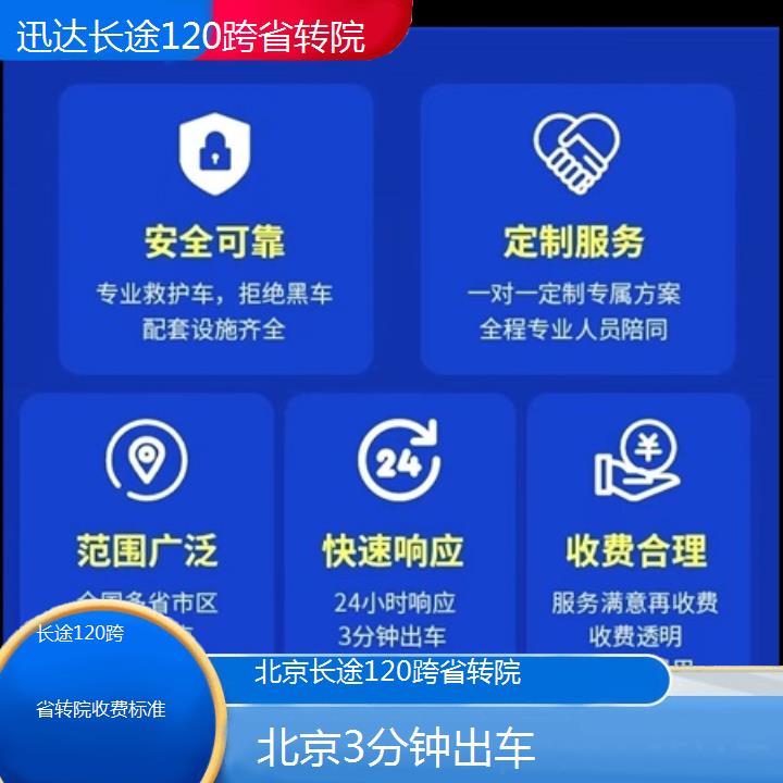 北京长途120跨省转院收费标准「3分钟出车」+2024排名一览