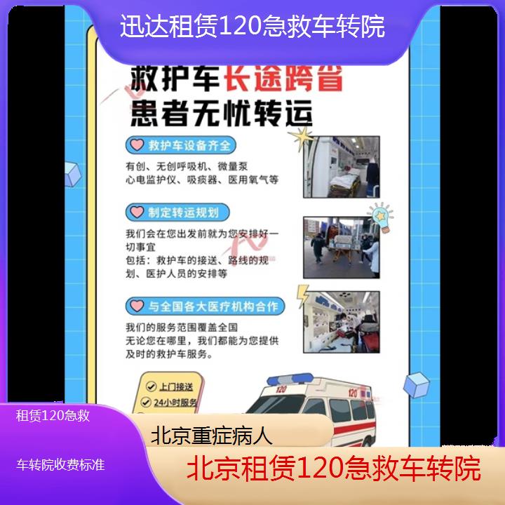 北京租赁120急救车转院收费标准「重症病人」+2024排名一览