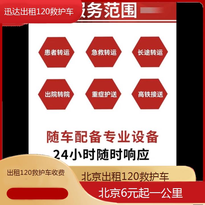 北京出租120救护车收费「6元起一公里」+2024排名一览