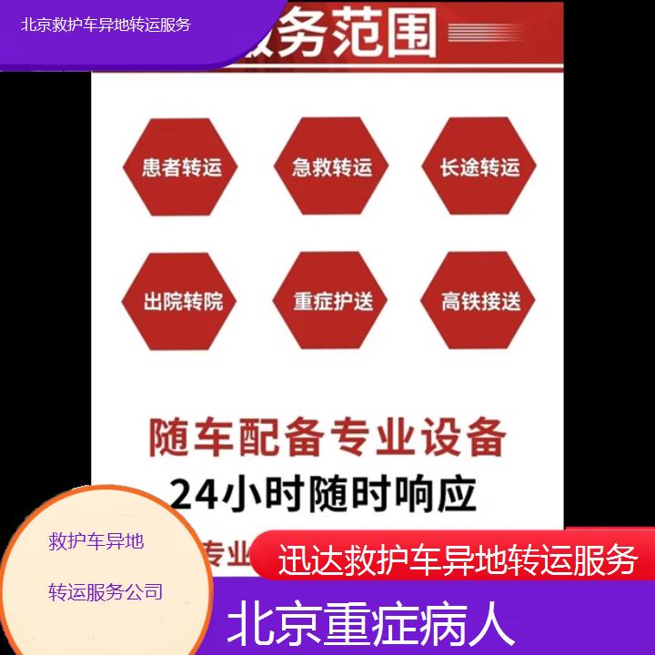 北京救护车异地转运服务公司「重症病人」+2024排名一览