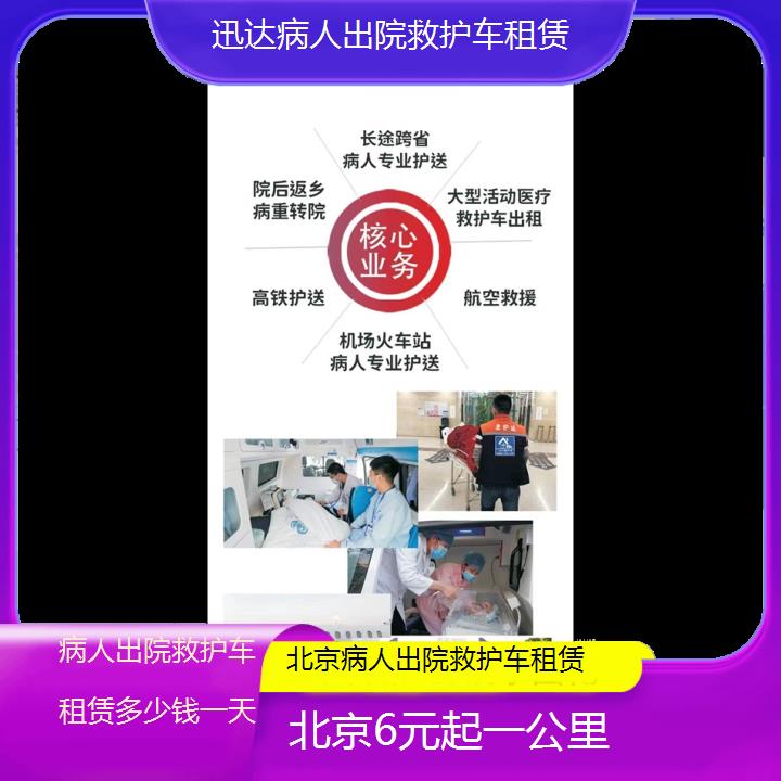 北京病人出院救护车租赁多少钱一天「6元起一公里」+2024排名一览