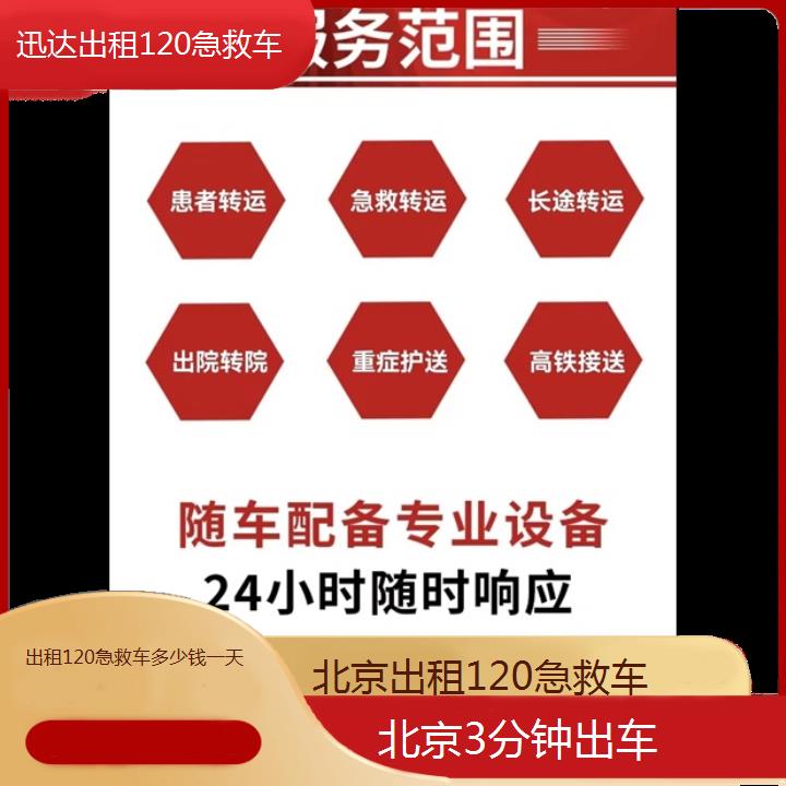 北京出租120急救车多少钱一天「3分钟出车」+2024排名一览