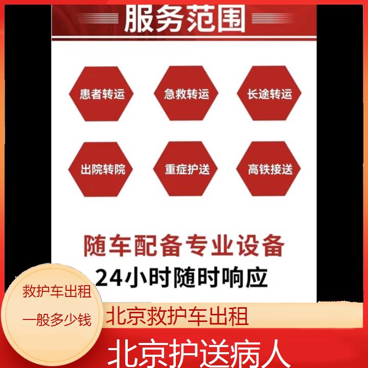 北京救护车出租一般多少钱「护送病人」+2024排名一览