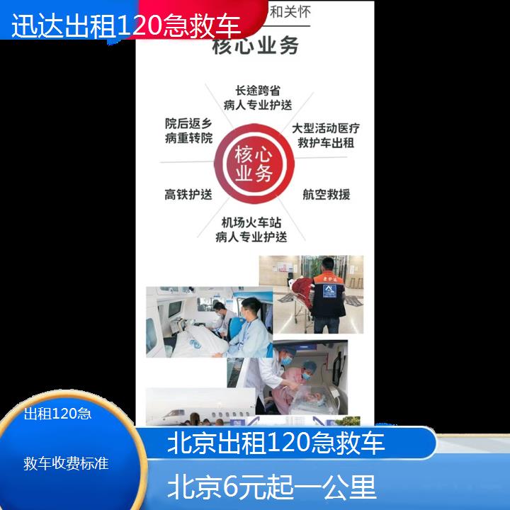 北京出租120急救车收费标准「6元起一公里」+2024排名一览