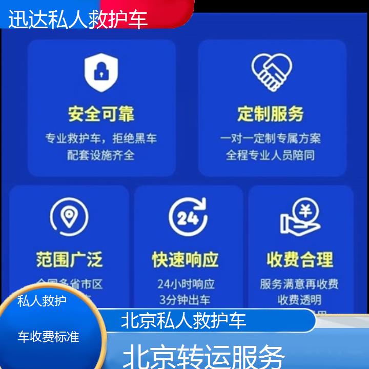 北京私人救护车收费标准「转运服务」+2024排名一览