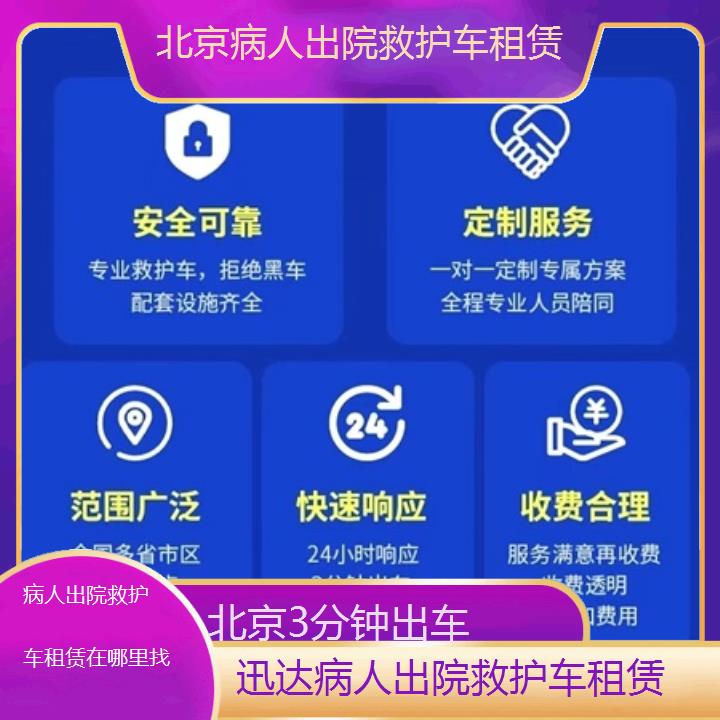 北京病人出院救护车租赁在哪里找「3分钟出车」+2024排名一览