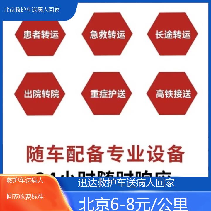 北京救护车送病人回家收费标准「6-8元/公里」+2025价格一览表