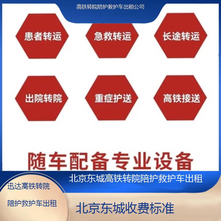 北京东城高铁转院陪护救护车出租公司「收费标准」+2025价格一览表