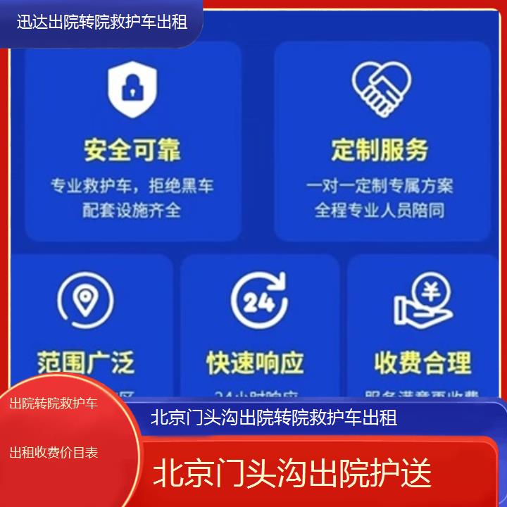 北京门头沟出院转院救护车出租收费价目表「出院护送」+2025价格一览表