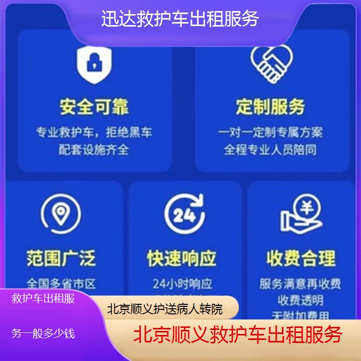 北京顺义救护车出租服务一般多少钱「护送病人转院」+2025价格一览表