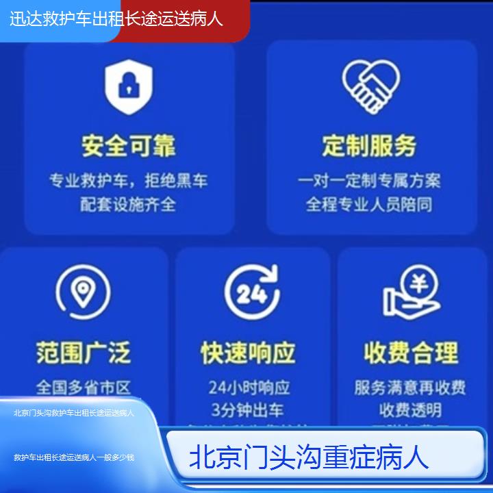 北京门头沟救护车出租长途运送病人一般多少钱「重症病人」+2025价格一览表