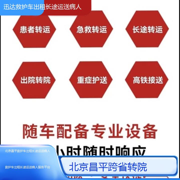 北京昌平救护车出租长途运送病人服务平台「跨省转院」+2025价格一览表