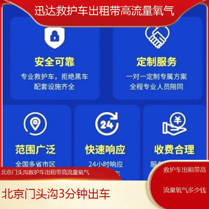 北京门头沟救护车出租带高流量氧气多少钱「3分钟出车」+2025价格一览