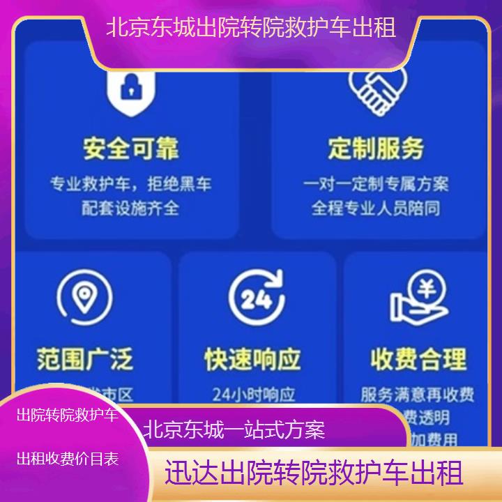 北京东城出院转院救护车出租收费价目表「一站式方案」+2025价格一览